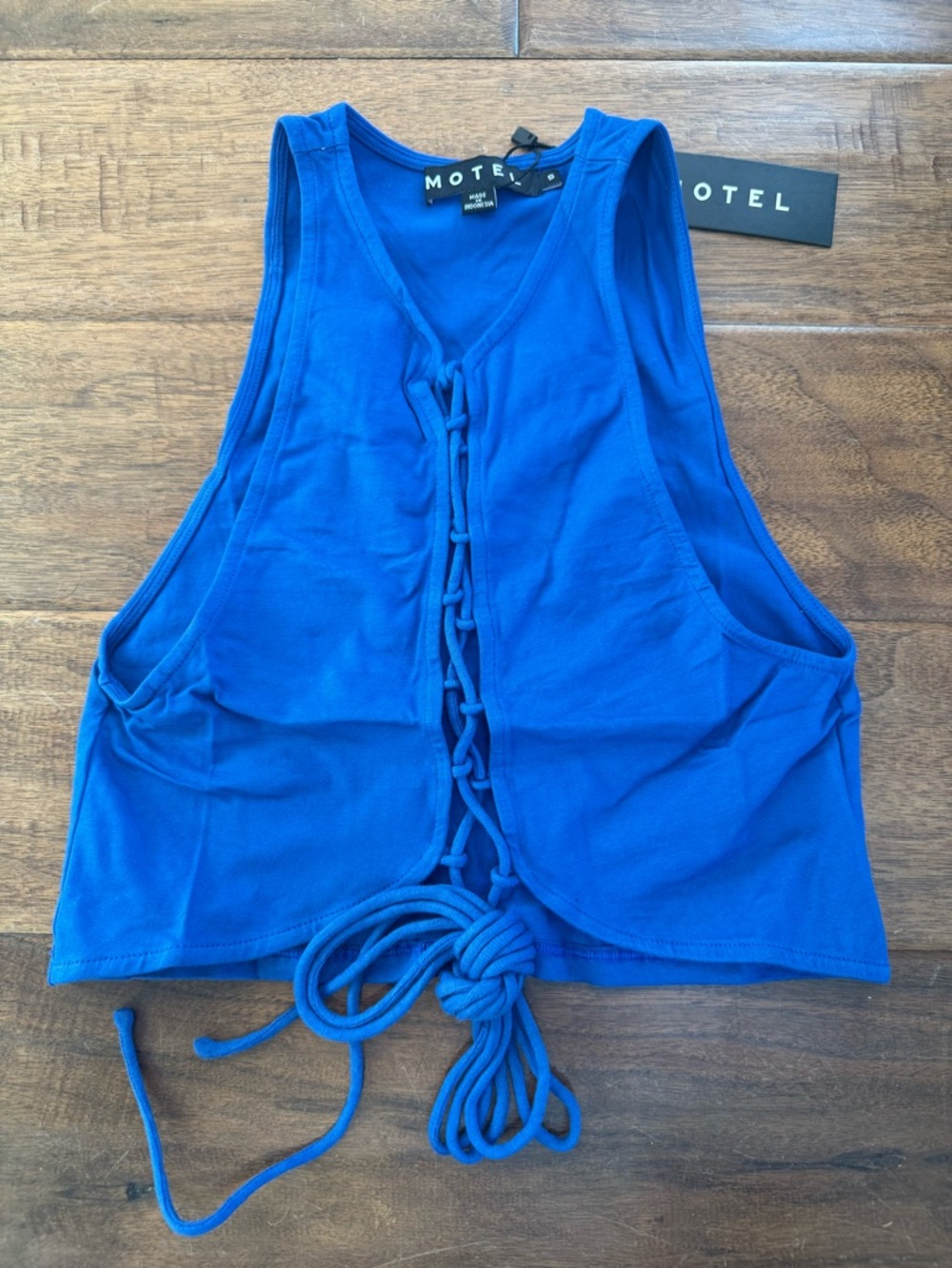 Motel Giwta Top Lycra Cobalt NWT